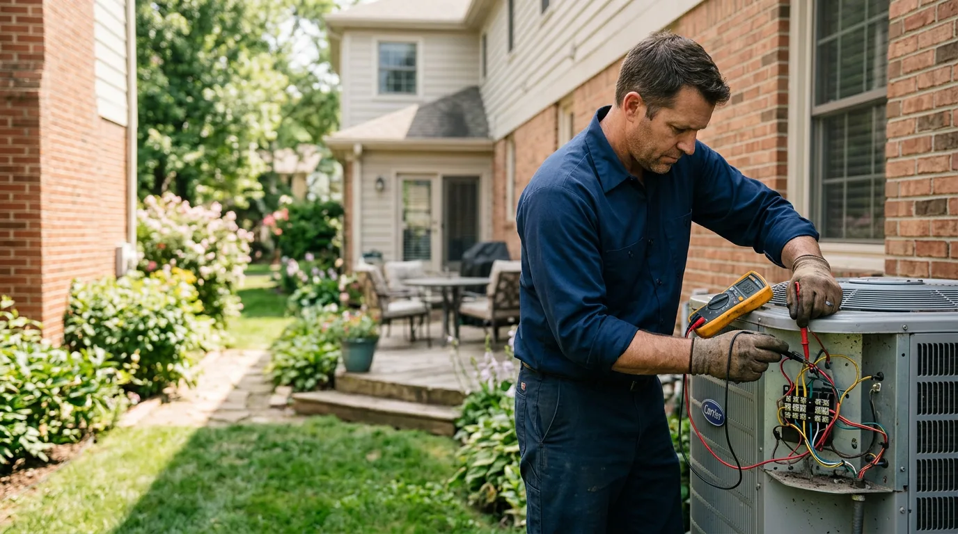 HVAC technician working near Ringle, WI